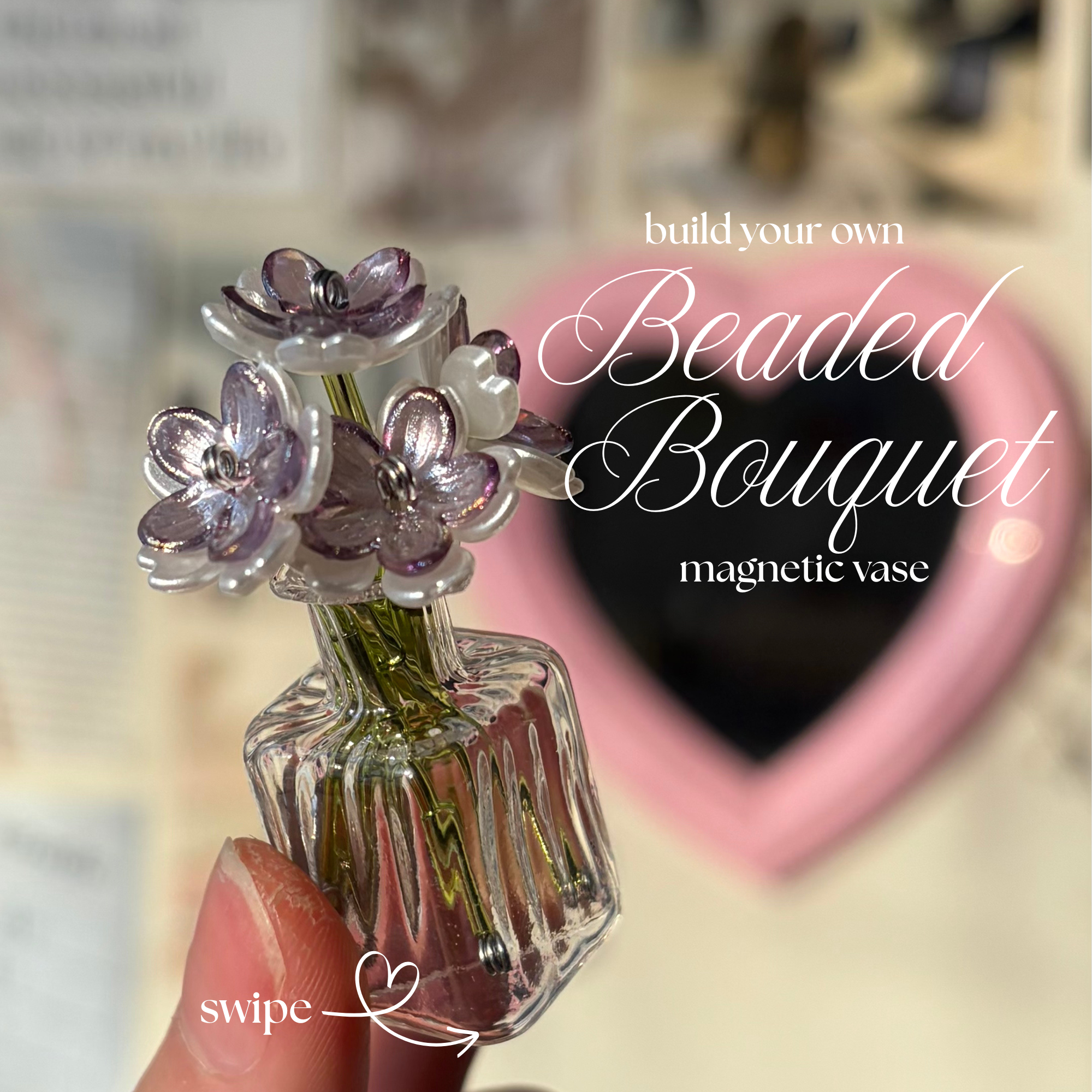 Custom Beaded Vase Bouquet